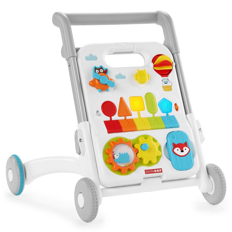 Foldable Baby Activity Walker w/ Adjustable Height& Detachable