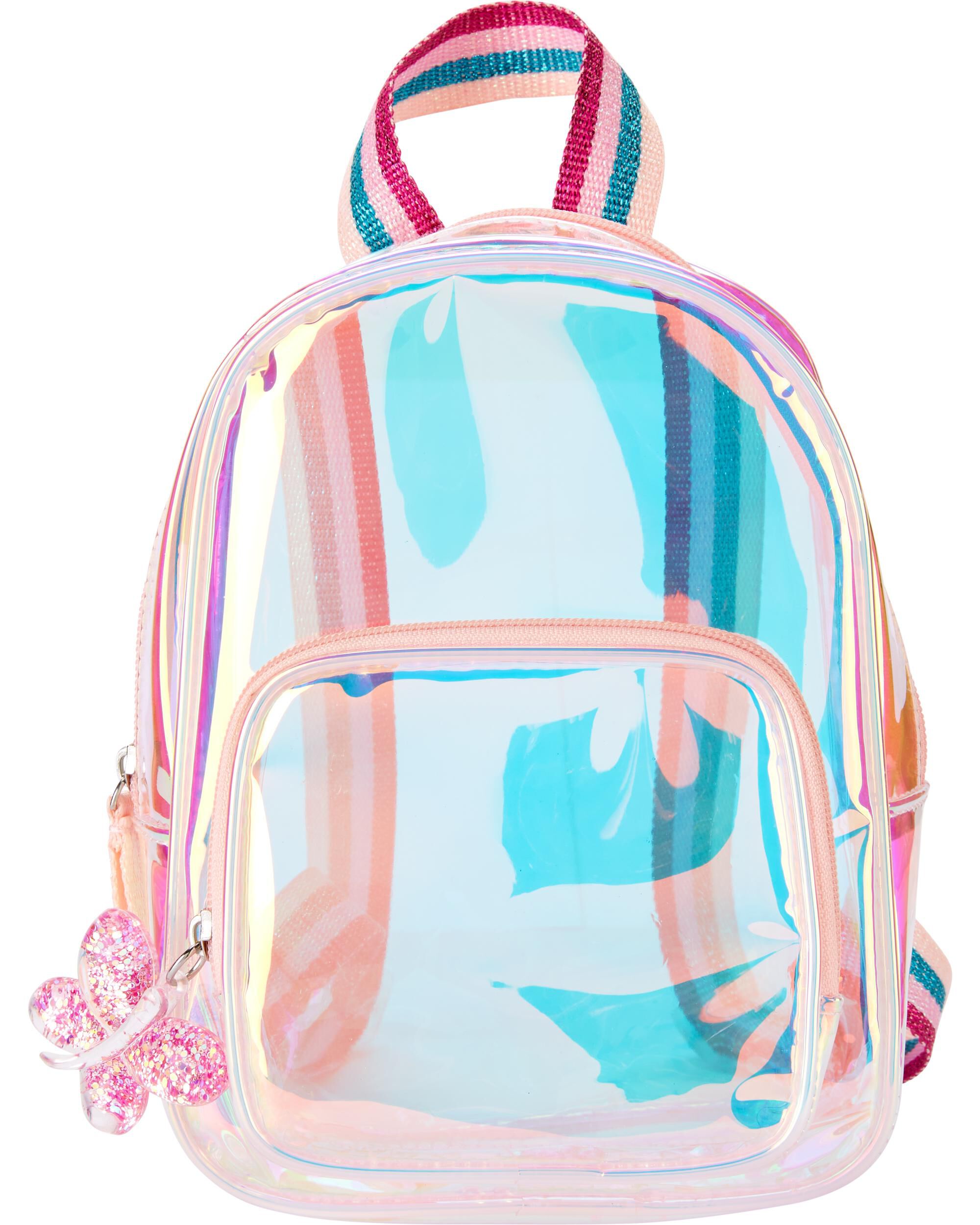 mini backpack holographic