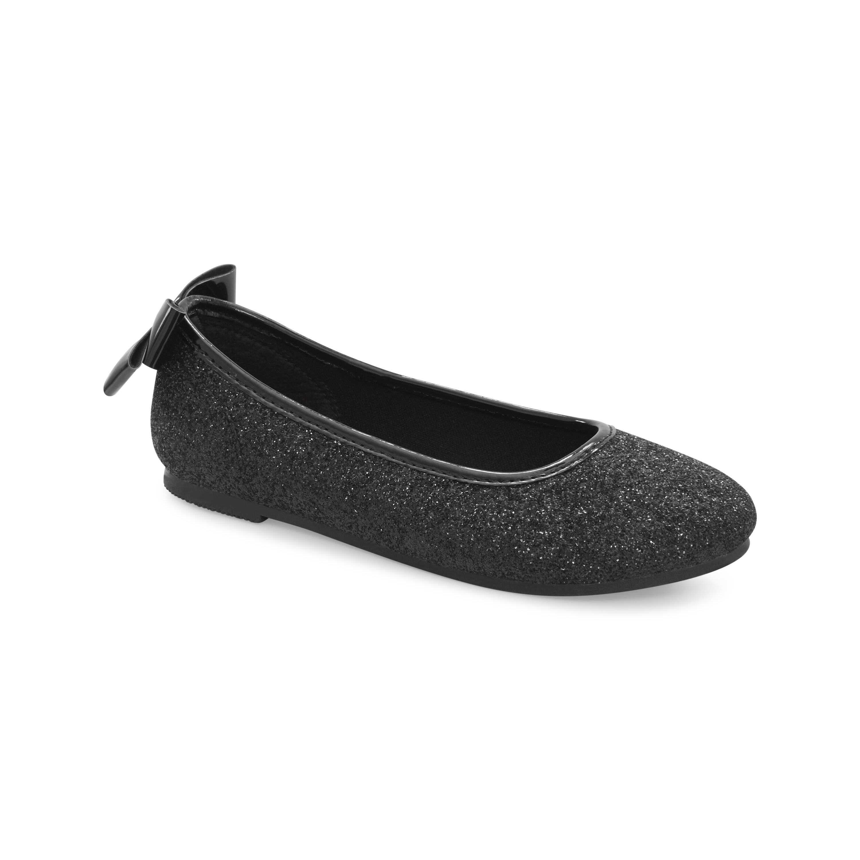 Black glitter sales flats