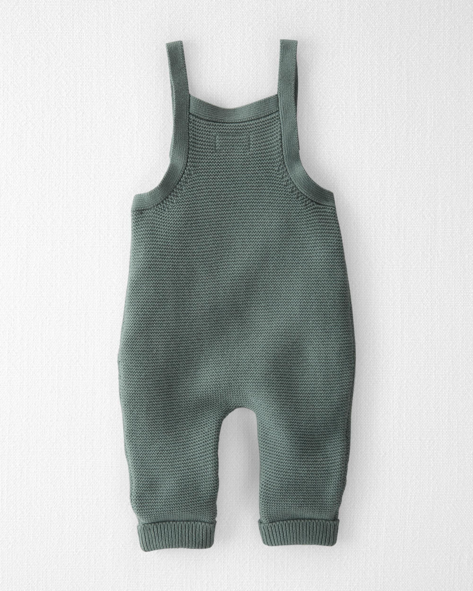 Baby Organic Sweater Knit Overalls