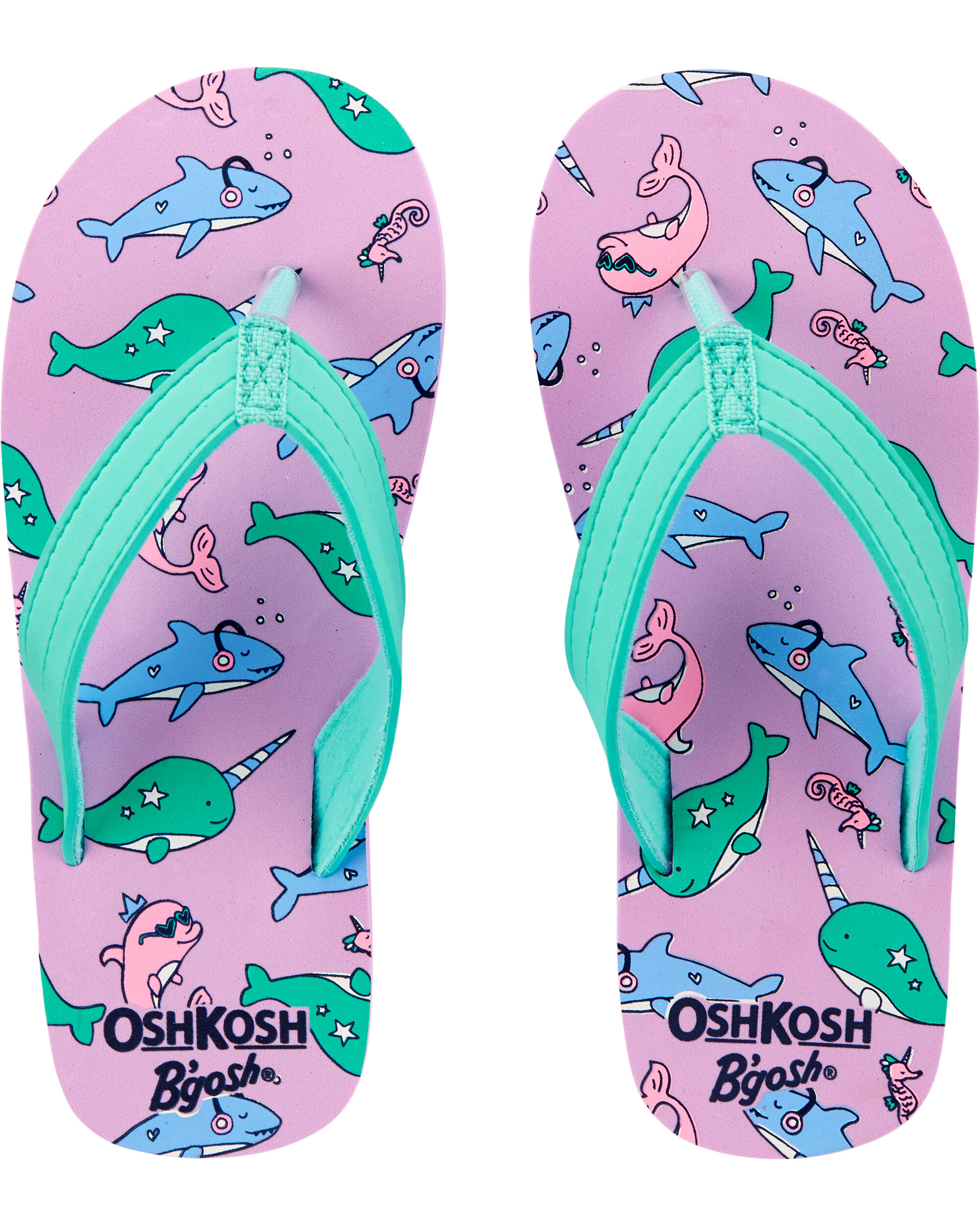 OshKosh Sea Creatures Flip Flops 