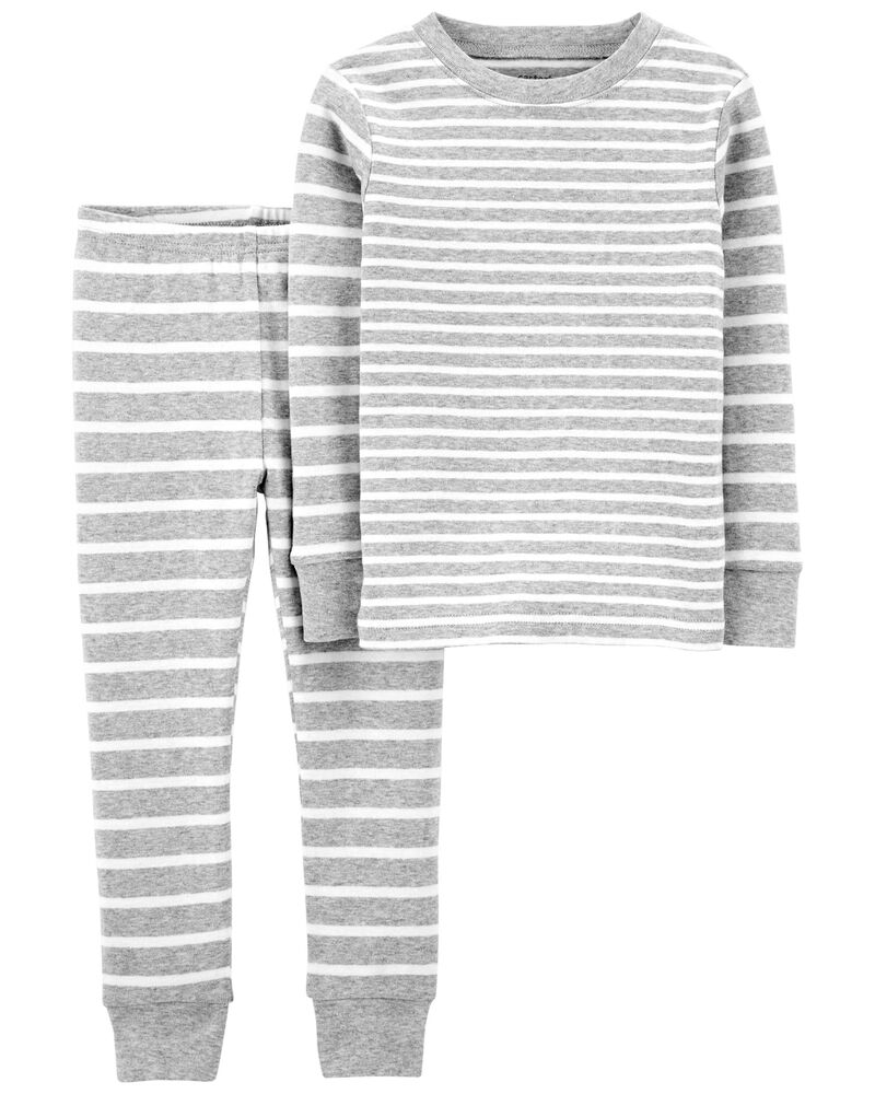 Pre-owned Gray Stripe PJ Set size: 4T - Mightly