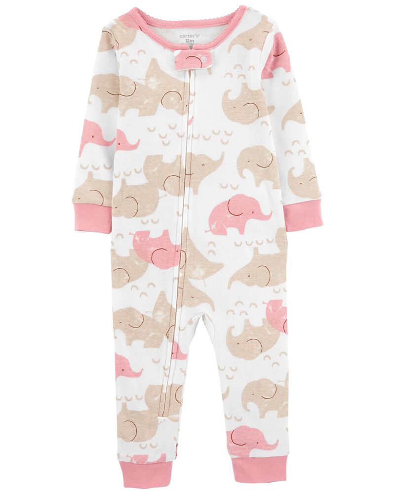 Adorable Footless Cotton Pajamas for Baby Girls