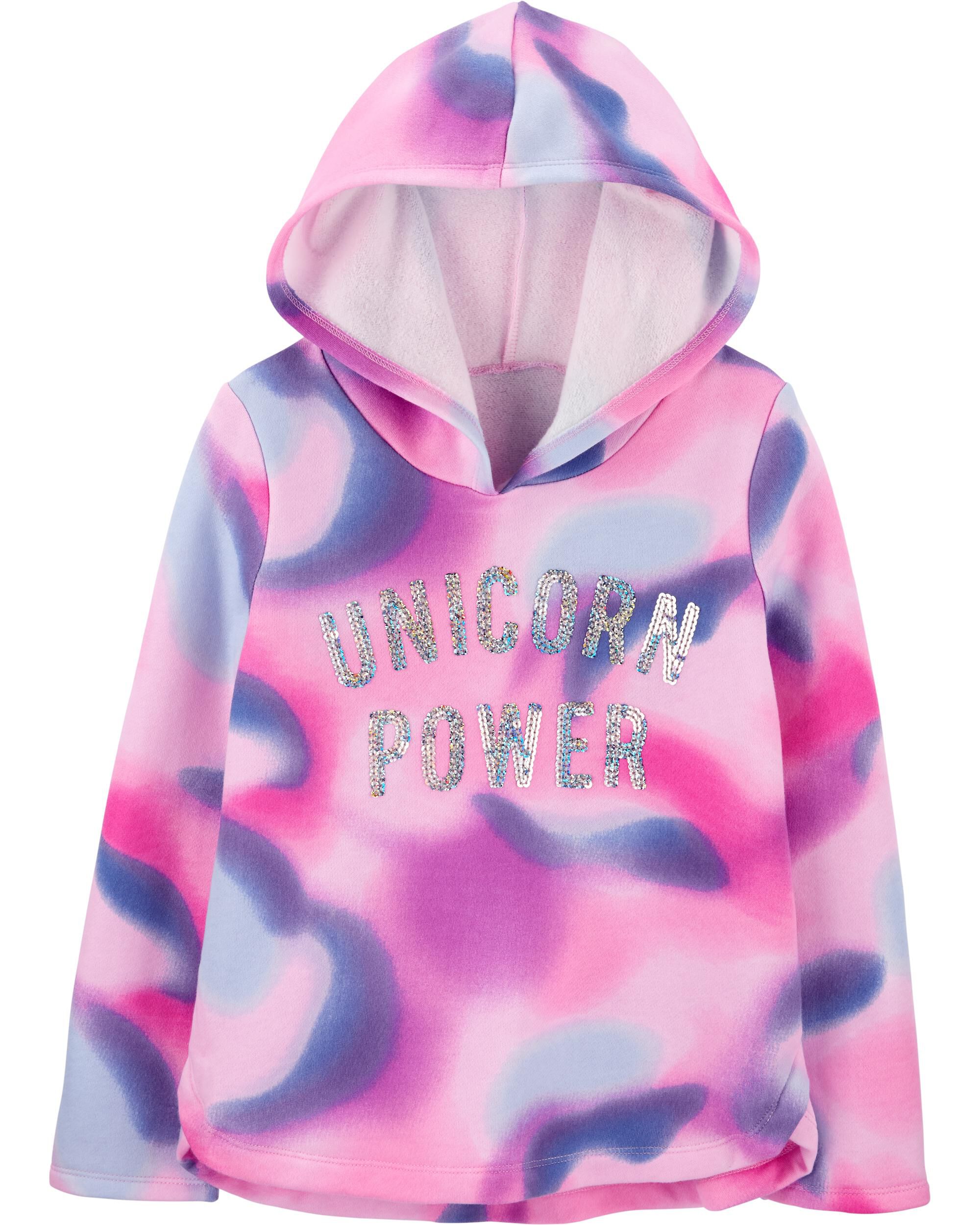 carter's unicorn fleece sweatshirt