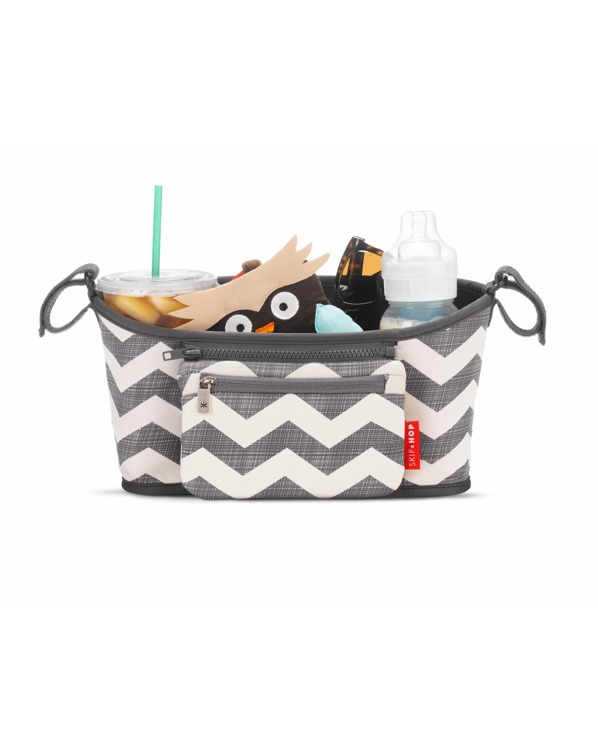 skip hop chevron stroller organizer