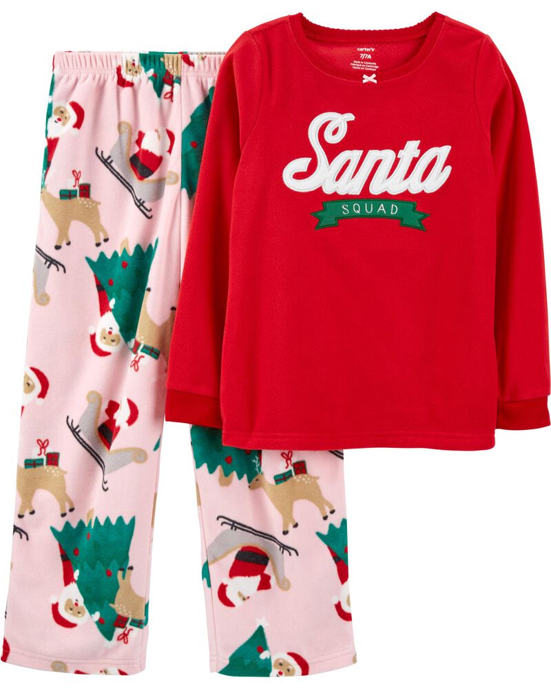 Pink Christmas Pajamas - 2 Piece Set