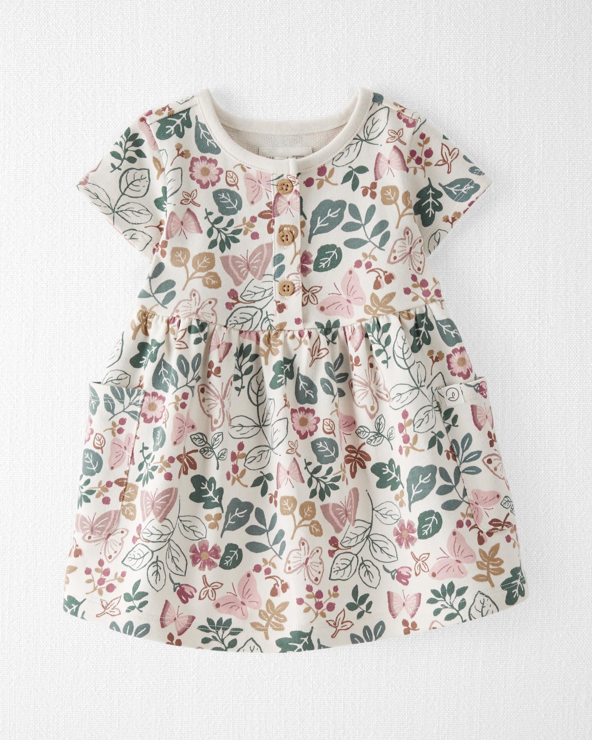 There Was One Kids floral-print cotton dress - White
